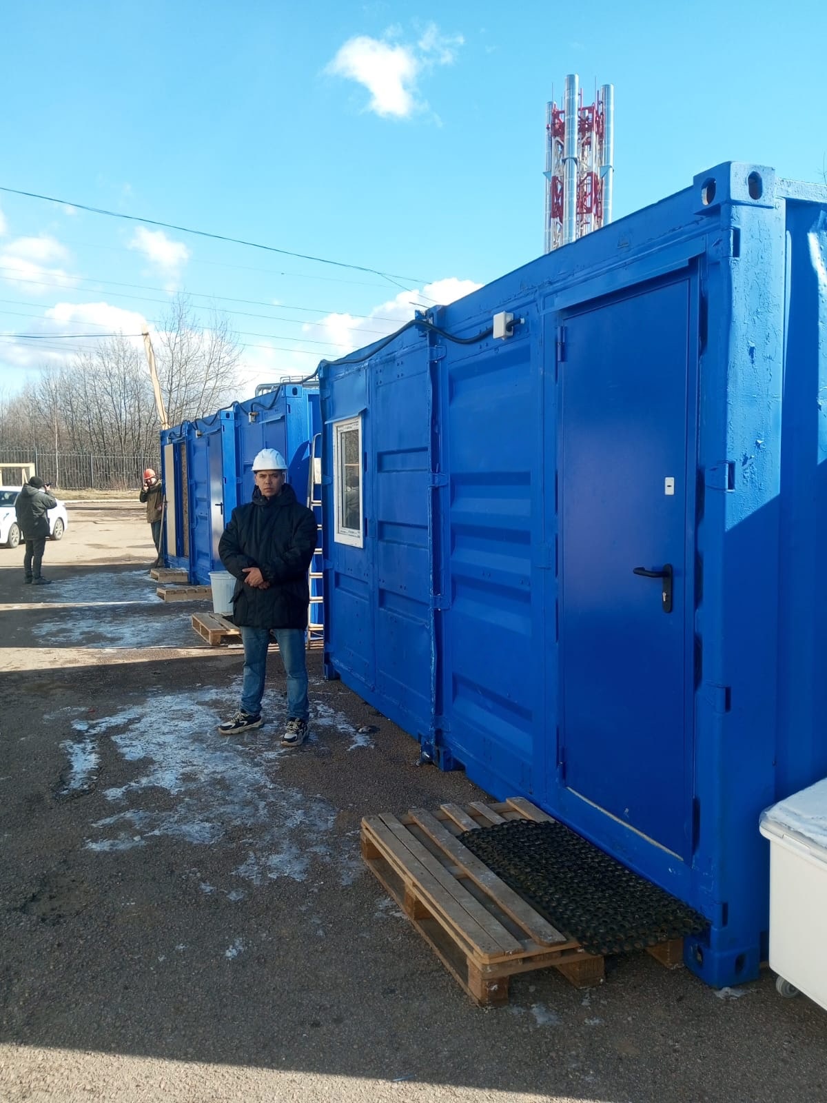 Штаб строительства 26м2 на базе морских контейнеров